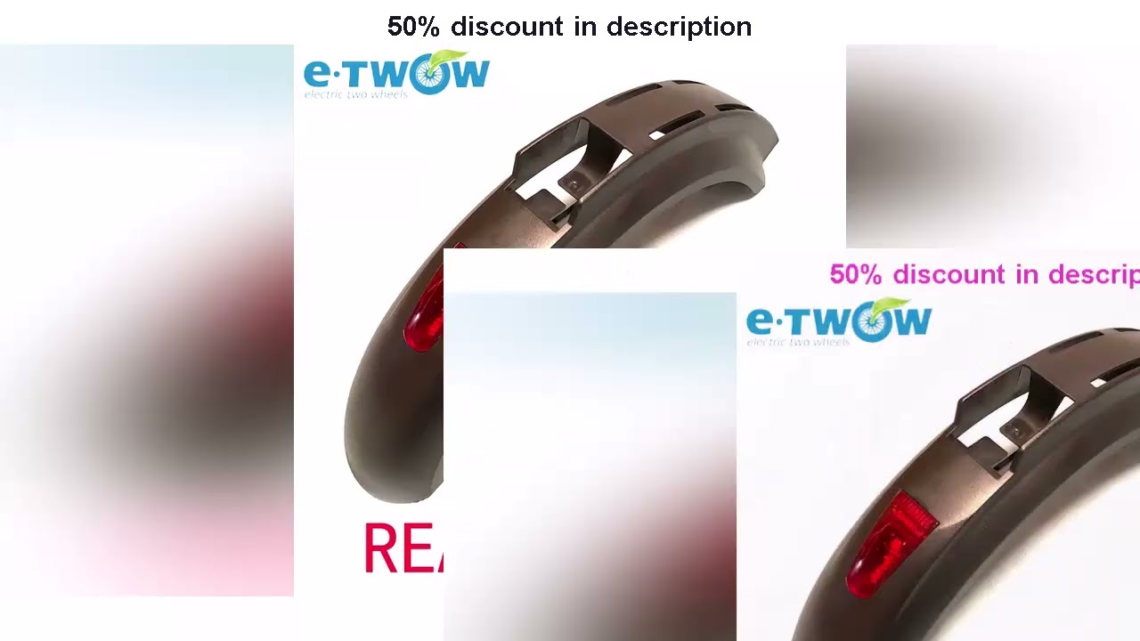 Latest Products You Must Know! Original ETWOW Rear Fender with Brake Light for E-TWOW S2 GT BOOS