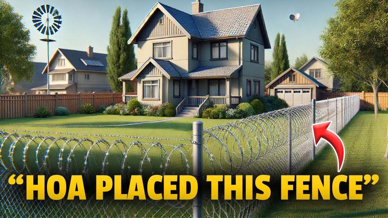 The HOA Claims 'Community Safety' While Running a Barbed Wire Fence Through My Yard
