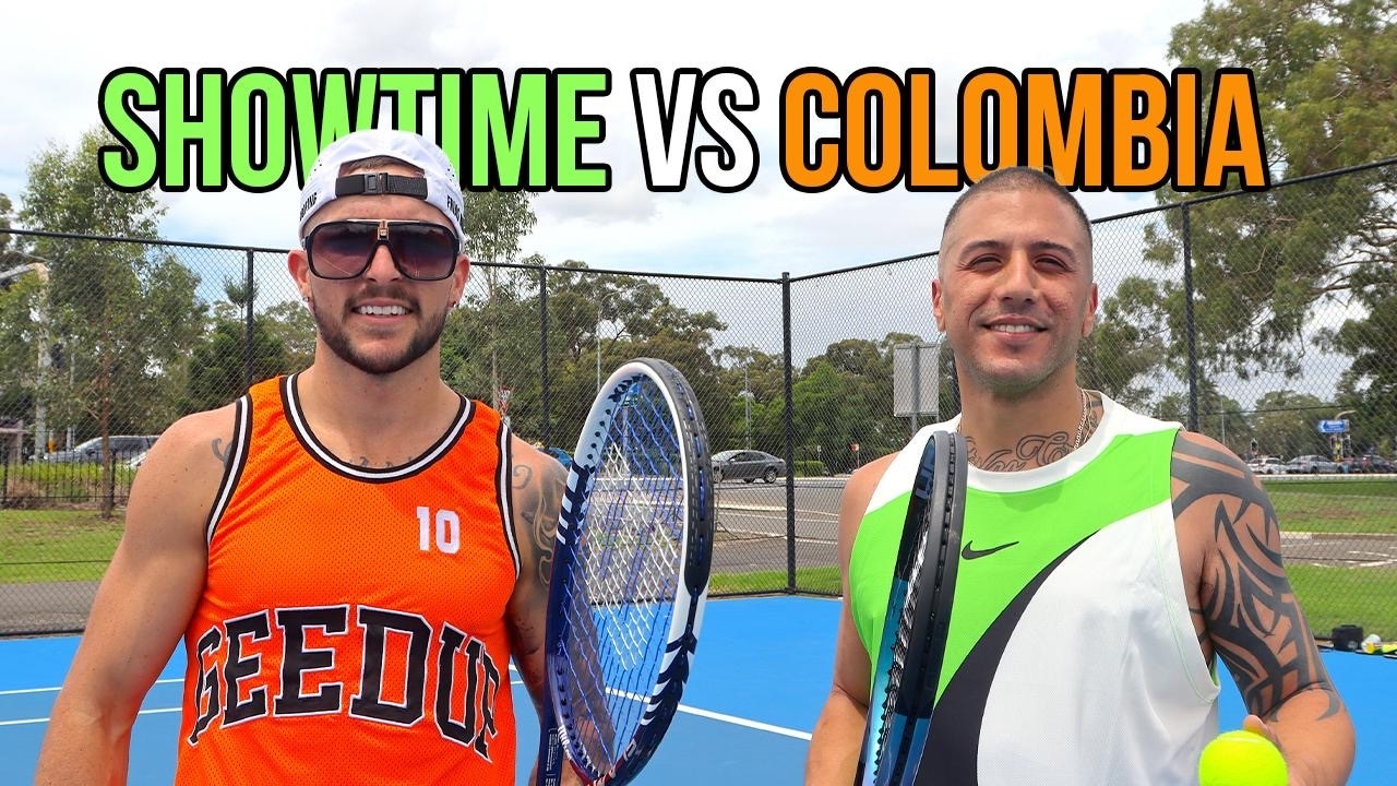 TENNIS match vs DrivenByColombia! Who wins king of the court?