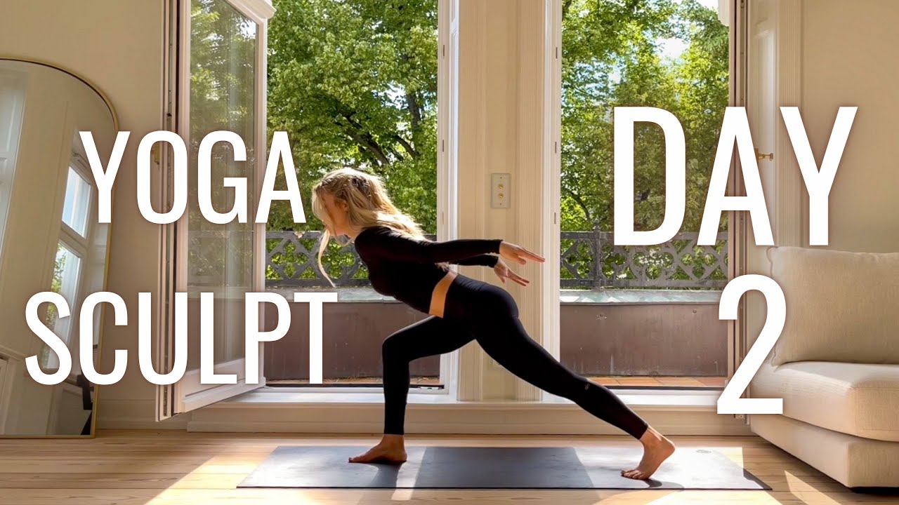 5 DAYS YOGA SCULPT | Day 2 Strong Legs | Lower Body Tone and Sculpt