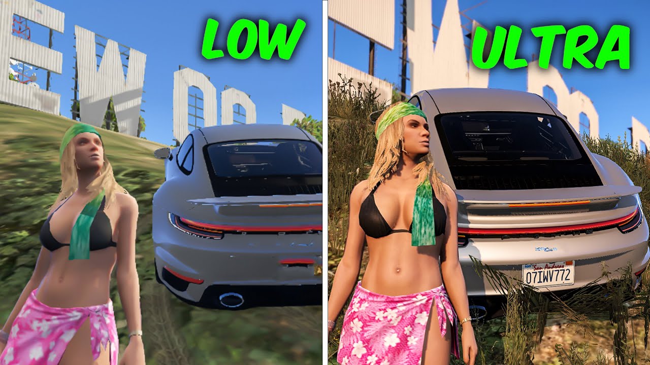 GTA 5 Potato VS Ultra Graphics Comparison