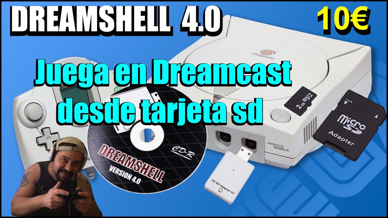 Dreamshell 4.0 + Sd adapter v2 📦 Unboxing Funcionamiento Tutorial 🎮 Dreamcast