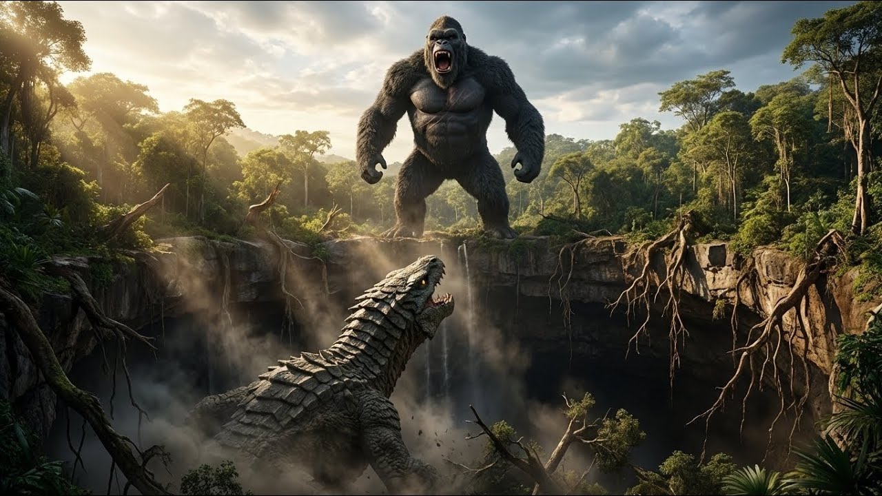 KONG TRAPPED IN THE TITAN MAZE 🦍⚔️ The CAVE_WYRM Awakens | Kong Titan Legends