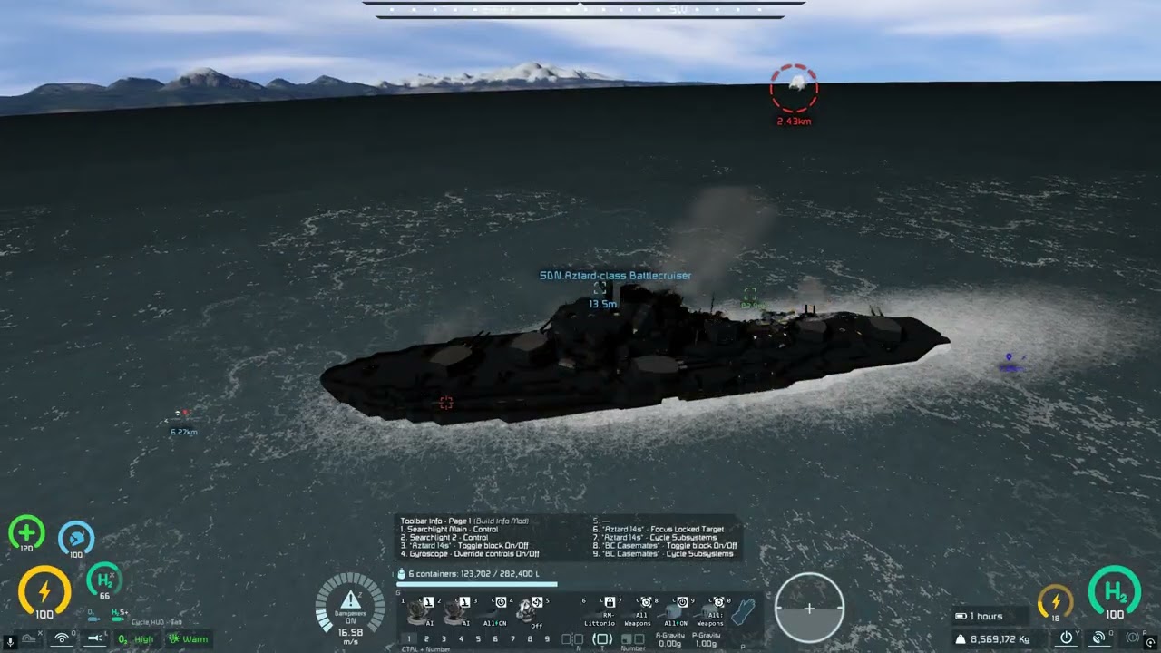 The Battlecruiser Battle Royale Slugfest (Space Engineers Naval PVP)