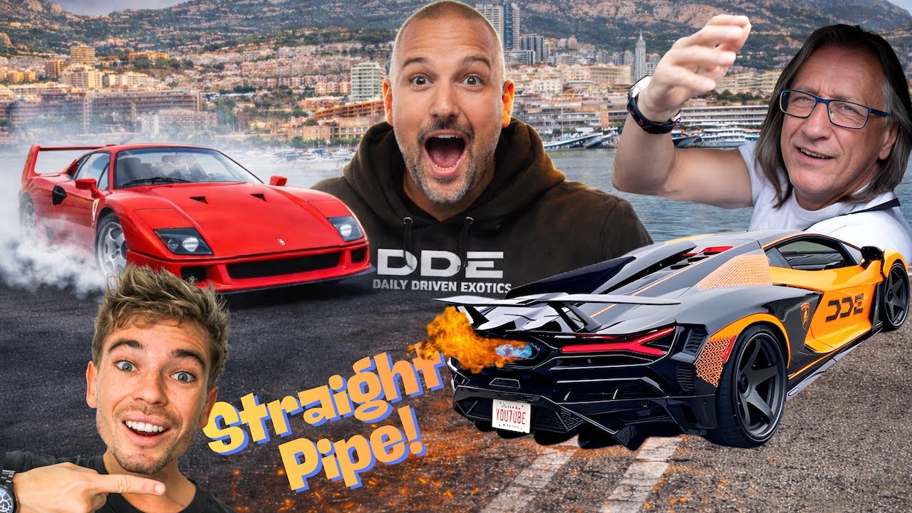 REVUELTO STRAIGHT PIPE + F40 En Drift avec RAUL 😱 Daily Driven Exotics viennent sur Monaco !