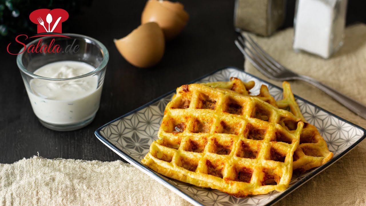 Keto CHAFFLE Grundrezept 😊 I super leckeres LOW CARB Käse Waffel Rezept mit Dip