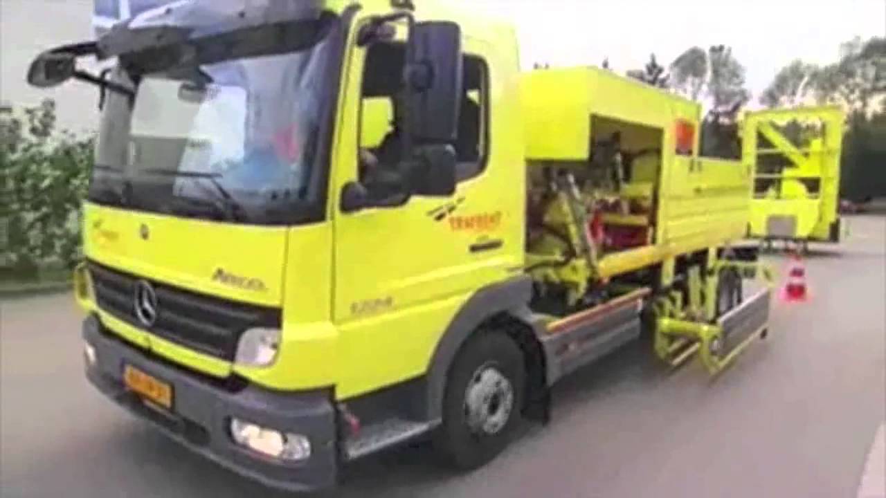 Automatisch plaatsen verkeers kegels