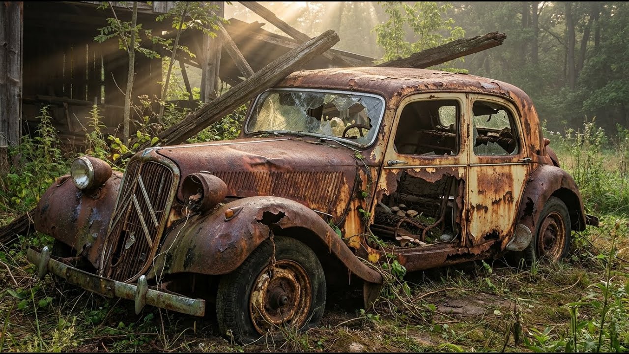 ASMR Relaxing Car Restoration | 1952 Citroën Traction Avant Full Rebuild - No Talking