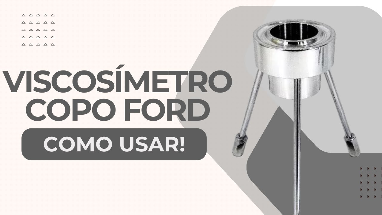 Como Usar o Viscosímetro Copo Ford 4: Guia Passo a Passo