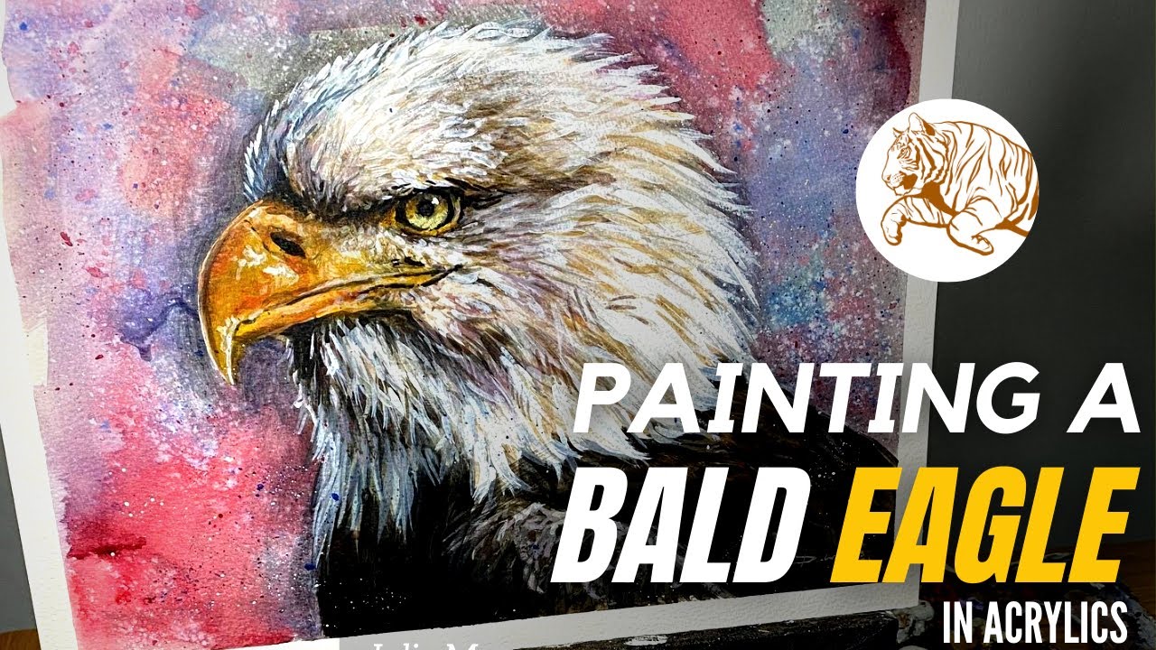 Painting A BALD EAGLE In Acrylics