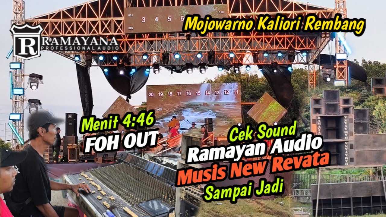 FOH R2 DIBUKA ❗ Cek Sound Ramayana Audio X Musisi New Revata Sampai Jadi