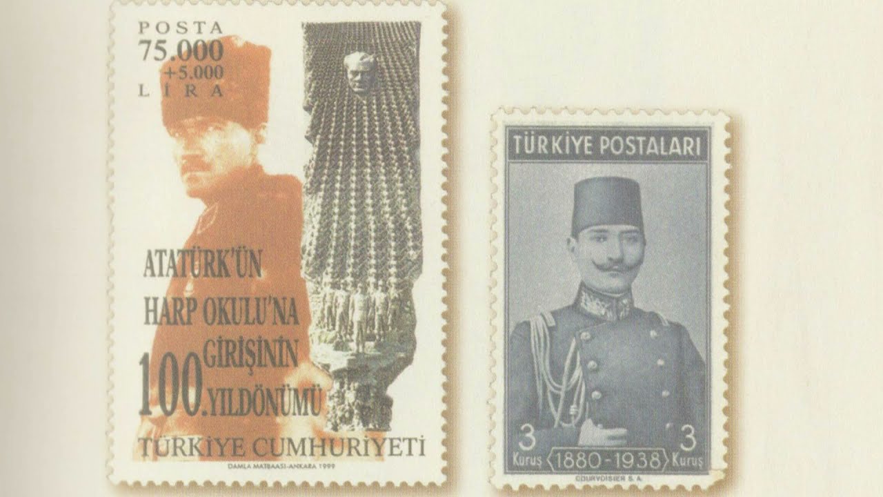 Tarihi Pullarla Mustafa Kemal Atat&uuml;rk