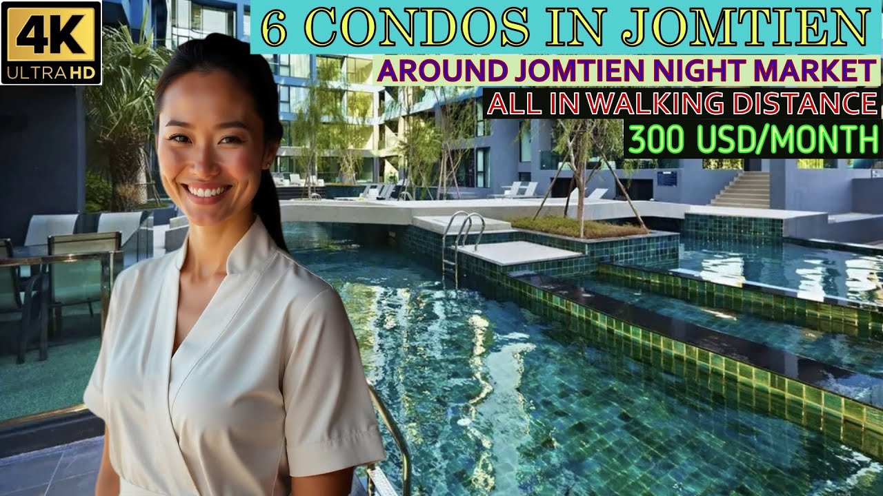 Jomtien Condos around Jomtien Night Market   2025 Pattaya Thailand