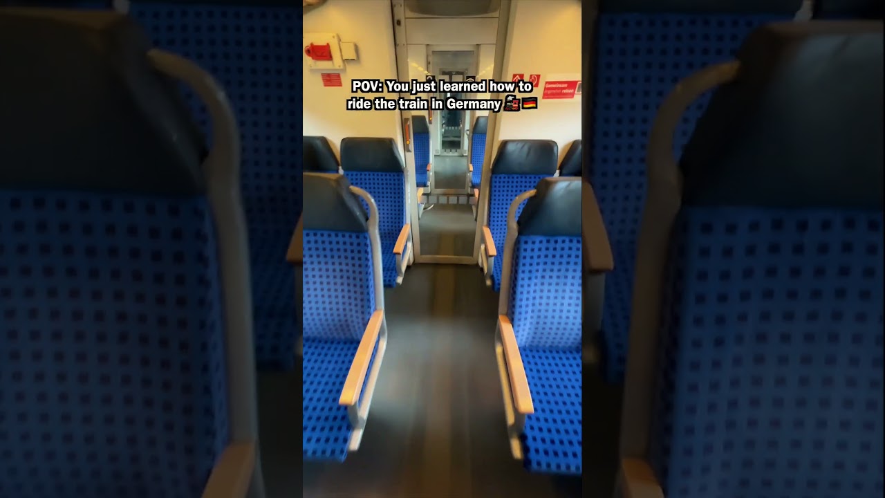 You just learned how to ride the (RE Regional) train in Germany - DB Rail 2nd Class Bayern Ticket