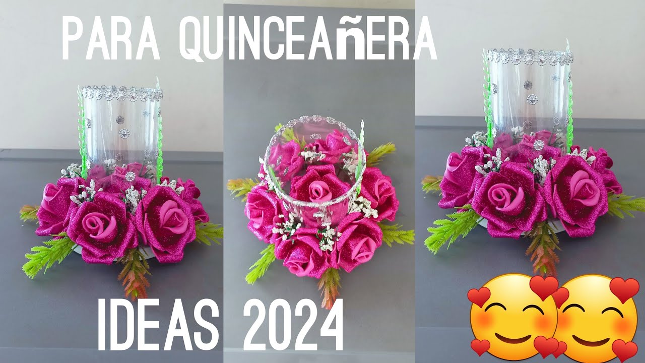 centro de mesa para quinceañera 2024/centerpiece for quinceanera 2024 #diy #2024