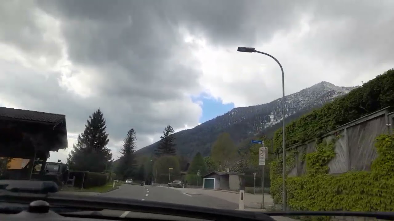 Autofahrt, Pfandl, Salzkammergut, Oberösterreich, Austria