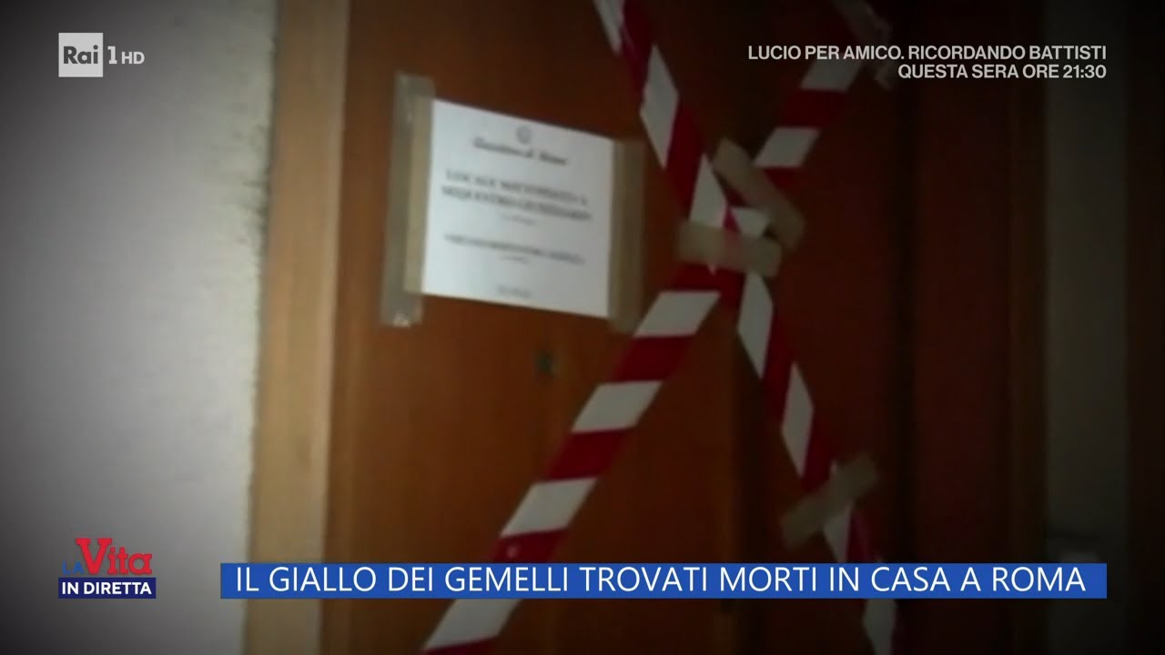 Il giallo dei gemelli trovati morti in casa a Roma - La Vita in diretta - 13/09/2023