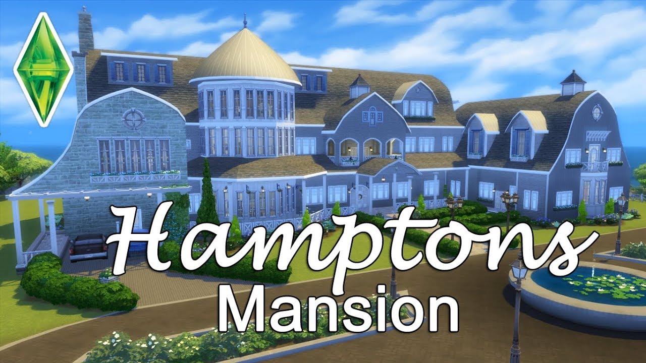 Sims 4 - Hamptons Mansion - BEACH WEEK - NoCC