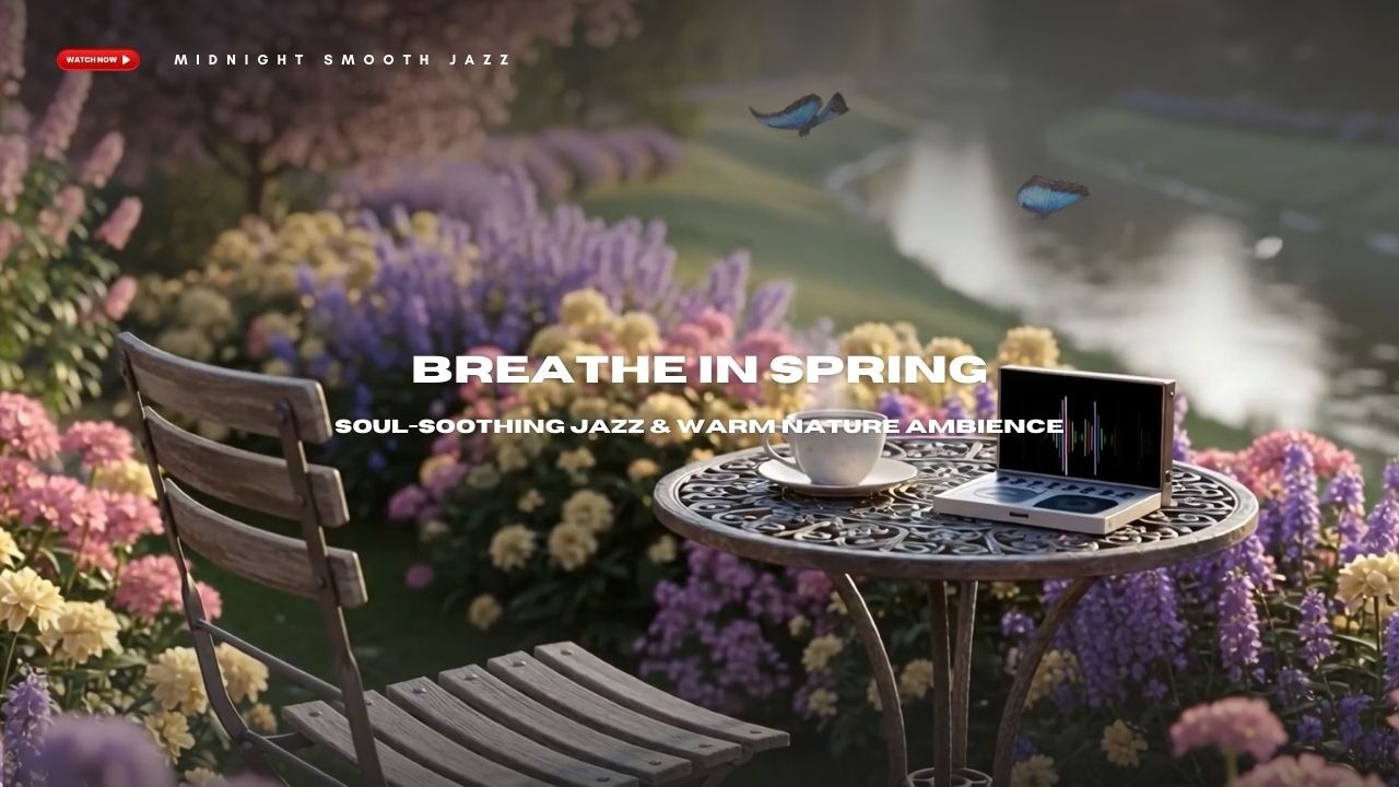 Your Brain Needs This Tonight 🌿 Spring Garden Fireplace Ambience