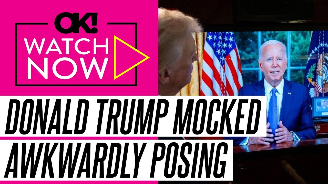 'Narcissist Sore Loser': Donald Trump Mocked for Awkwardly Posing in Front of TV as Joe Biden Makes