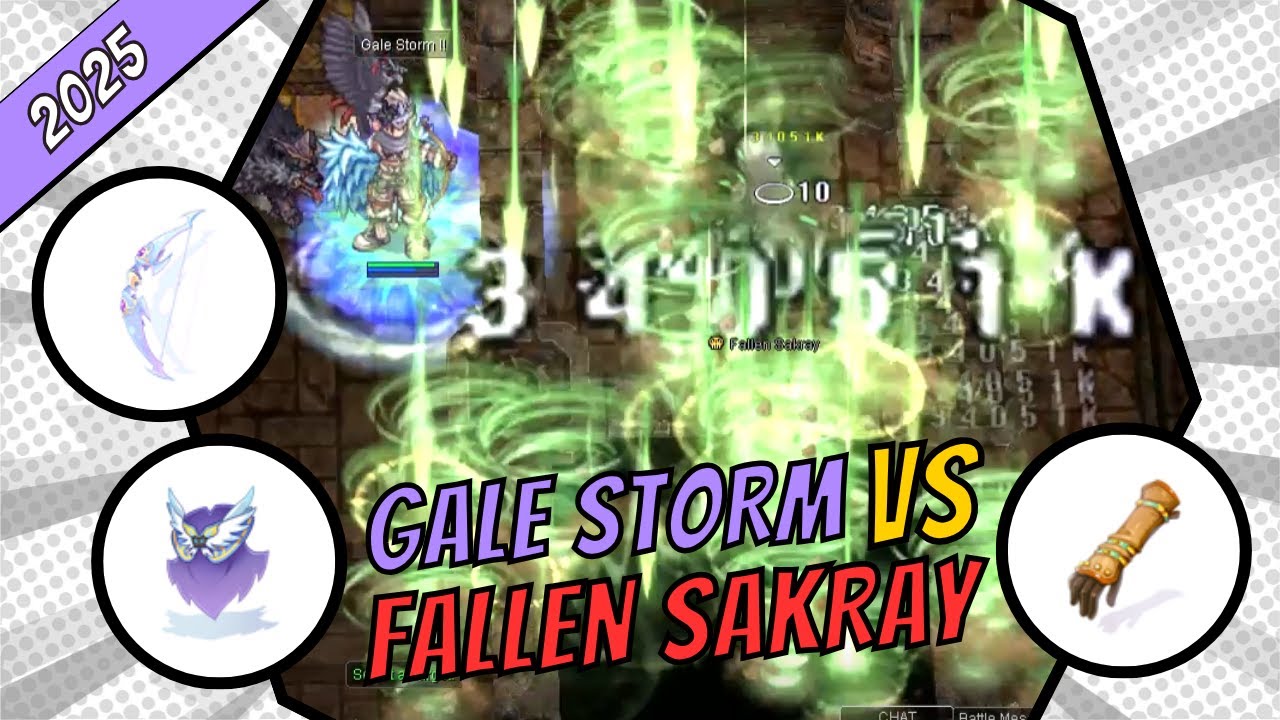 iRO Chaos - Gale Storm Windhawk VS Fallen Sakray - Icarus Gloves Damage Test (2025)