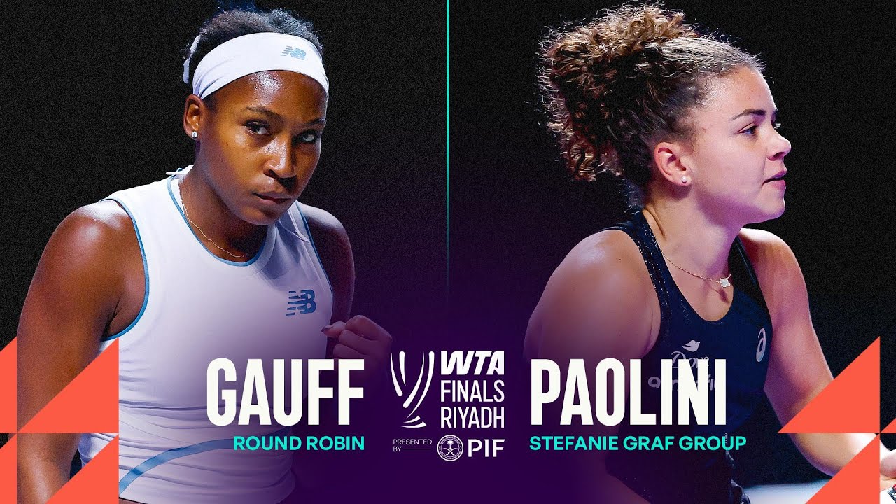 Coco Gauff vs. Jasmine Paolini | 2025 WTA Finals Riyadh | WTA Match Highlights