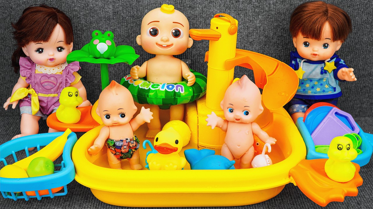 121 Minutes Satisfying with Unboxing Happy Baby Alive Yellow Swimming Pool Video | Review Toys ASMR