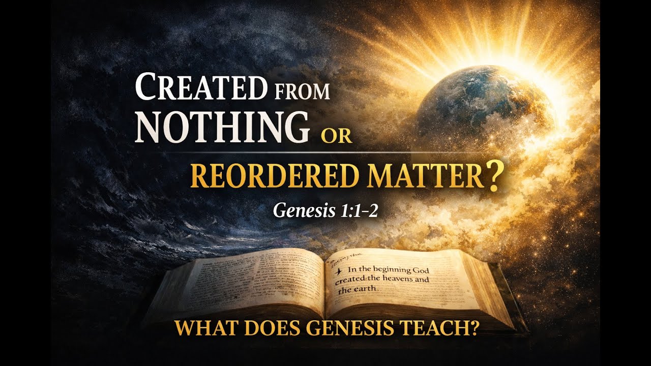 Is Genesis 1 intended to describe creation ex nihilo or a reordering of preexisting matter?