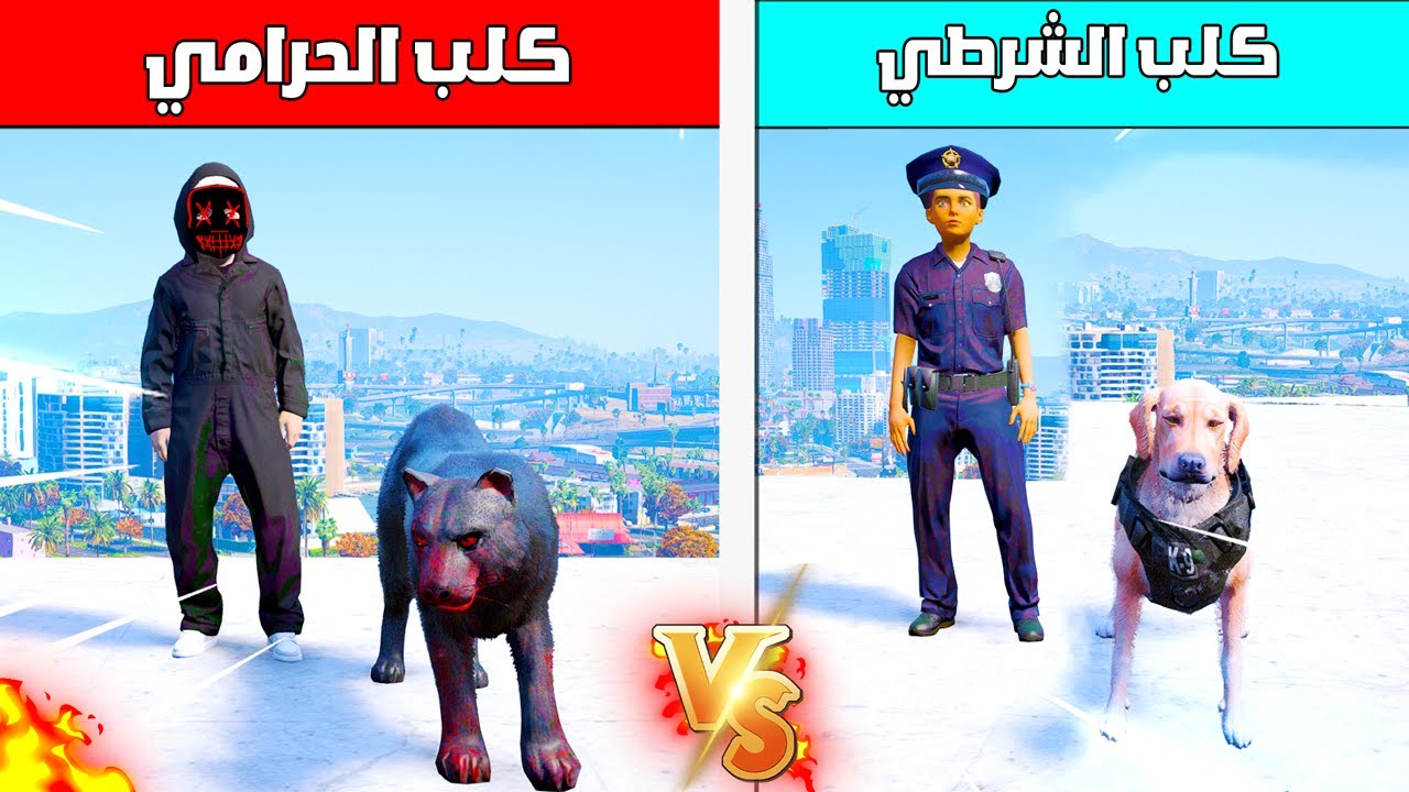 كلب الشرطي ضد كلب الحرامي! 🐶🔥 | فلم قراند
