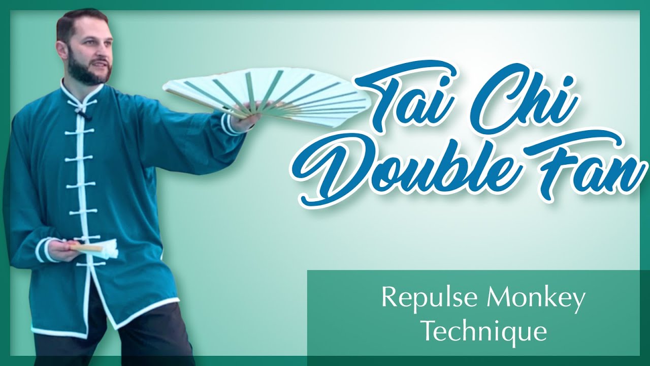 Tai Chi Double Fan 双扇 Technique - Repulse Monkey
