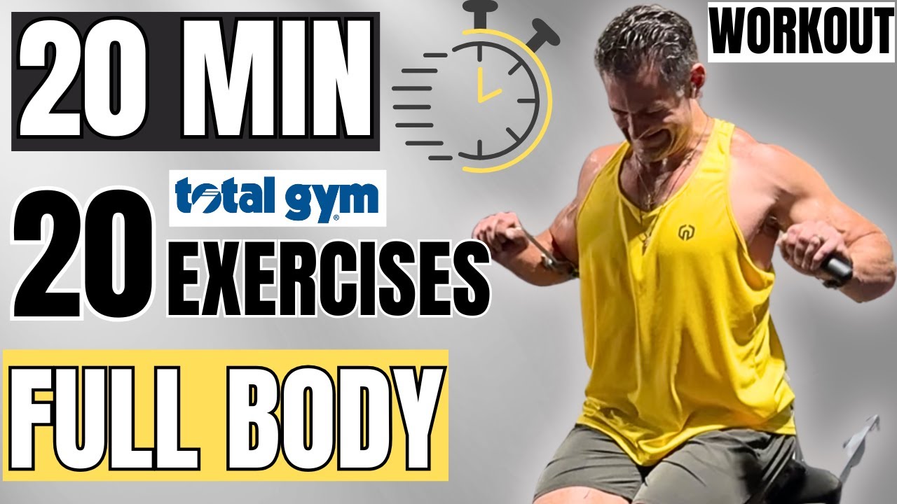 Total Gym 20-Min Full Body | 20 Exercises | No Repeat | 40s/20s
