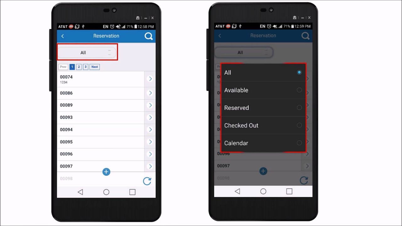Mobile Asset Reservations - BarCloud App