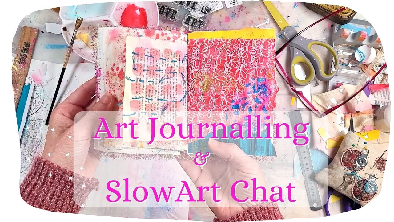 Art Journal with Me ❈ Chat: slowart v technique frenzy