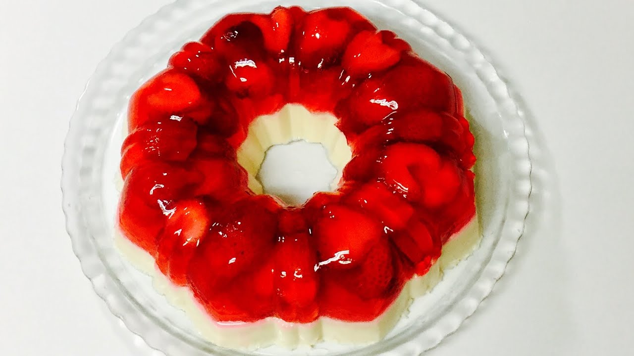 GELATINA DE TRES LECHES CON FRESAS 🍓 🍓🍓