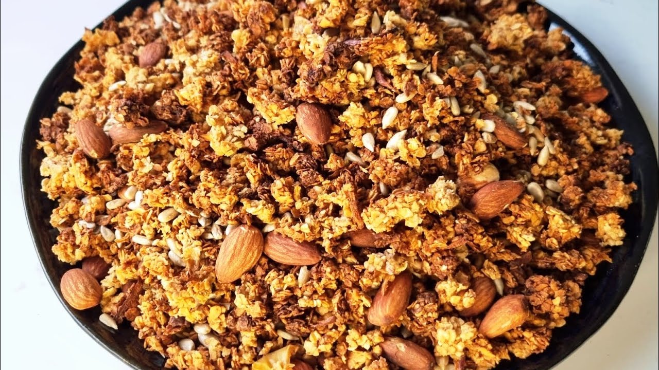 How To Make APPLE GRANOLA (Homemade & Crunchy) #applegranola #healthylifestyle #viravideoシ 