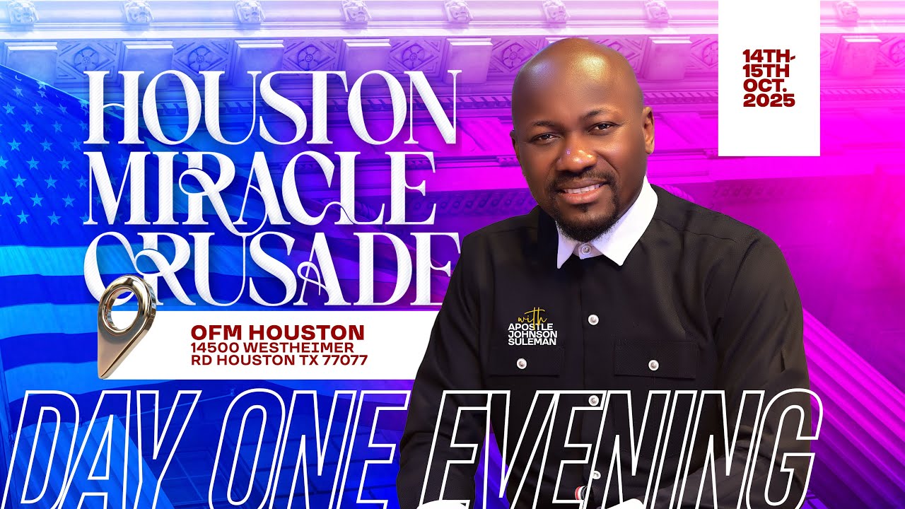 RECOVERY CONFERENCE 2025 HOUSTON TEXAS || Apostle Johnson Suleman || Oct. 14th 2025 - Day 1 Evening