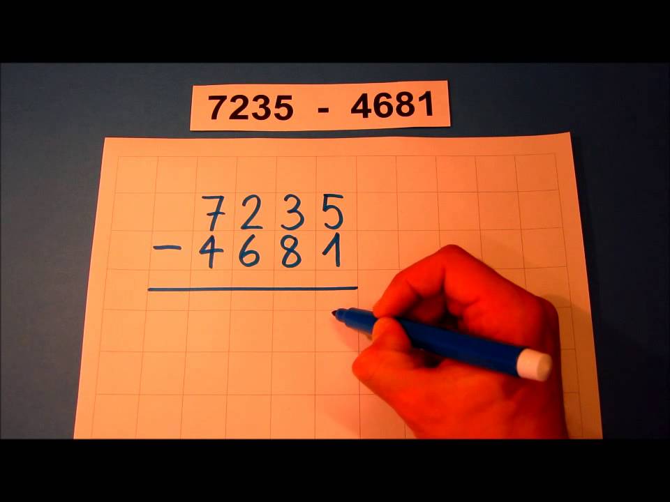 Tutorial: Schriftliche Subtraktion