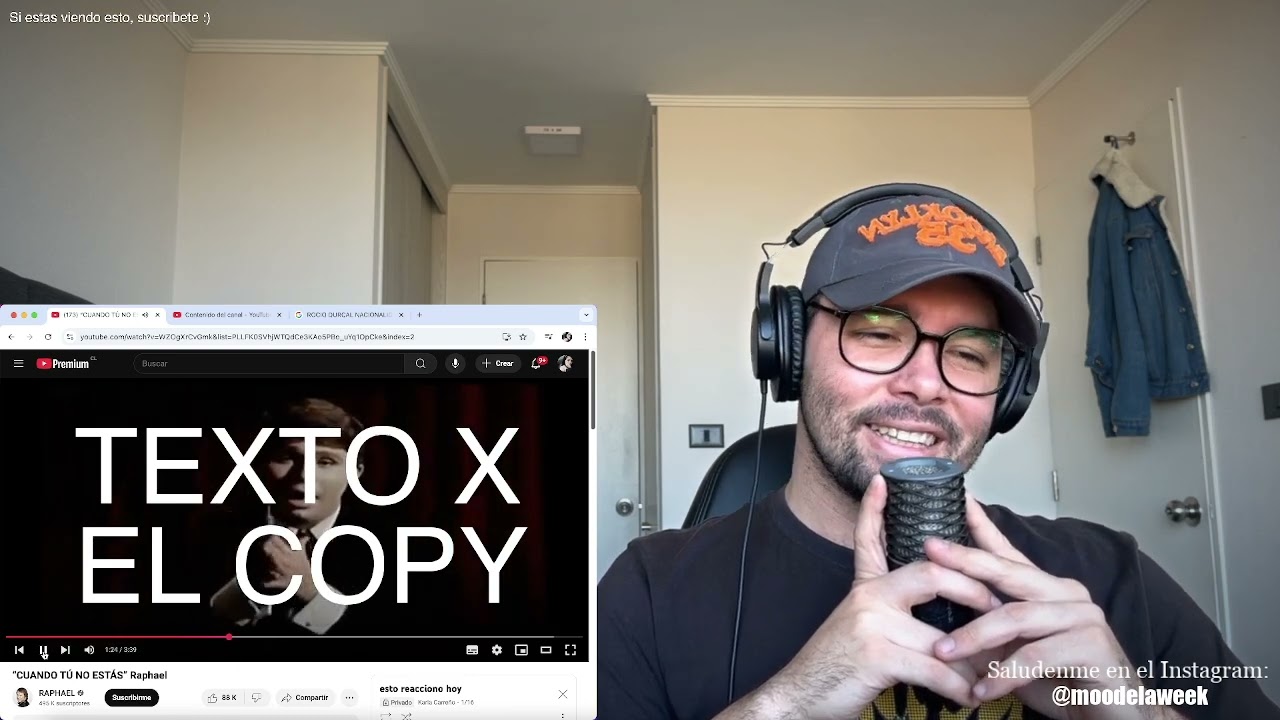 REACCION A “CUANDO TÚ NO ESTÁS” Raphael