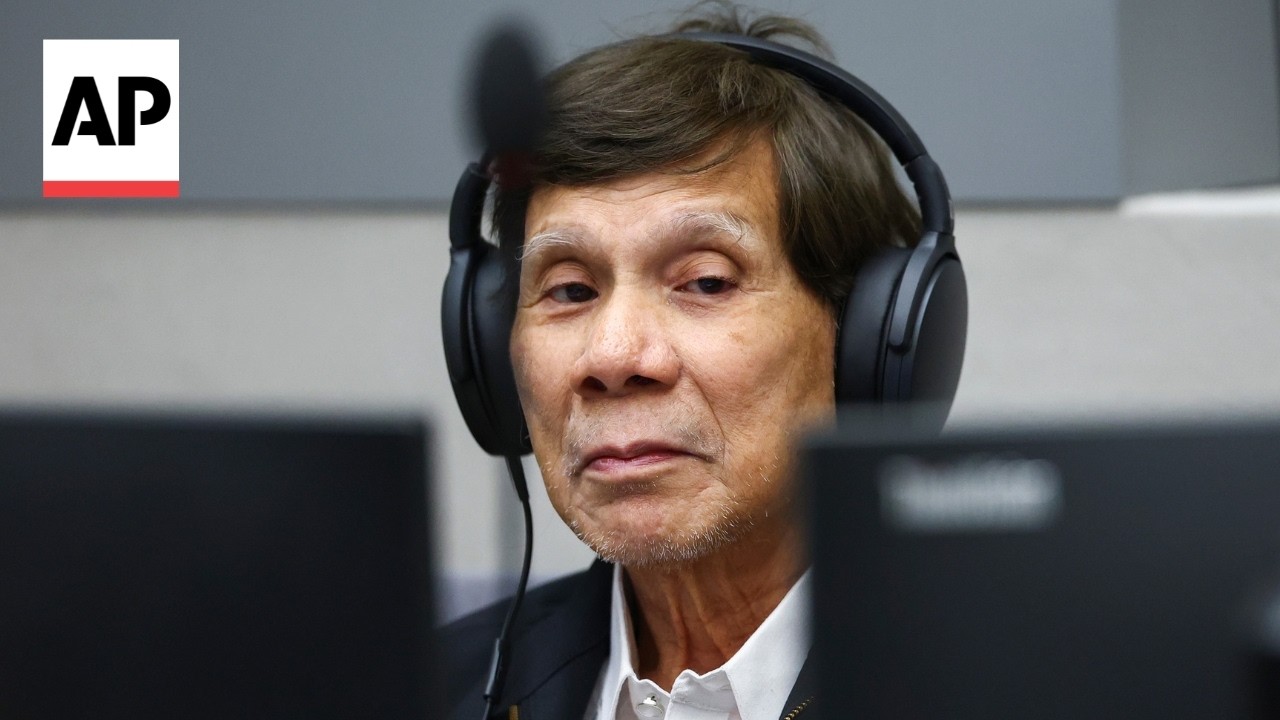 Former Philippine President Rodrigo Duterte appears in court in The Hague