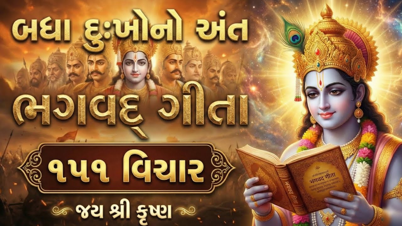 શ્રી કૃષ્ણનું શ્રેષ્ઠ પ્રેરણાદાયી પ્રવચન | ભગવદ ગીતા સાર | Best Krishna Motivational Speech