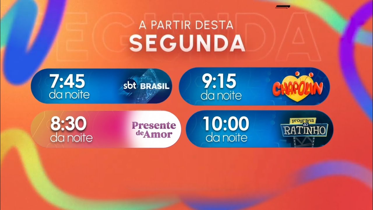 MONTAGEM: Chamada dos novos horários nas noites do sbt em 2026