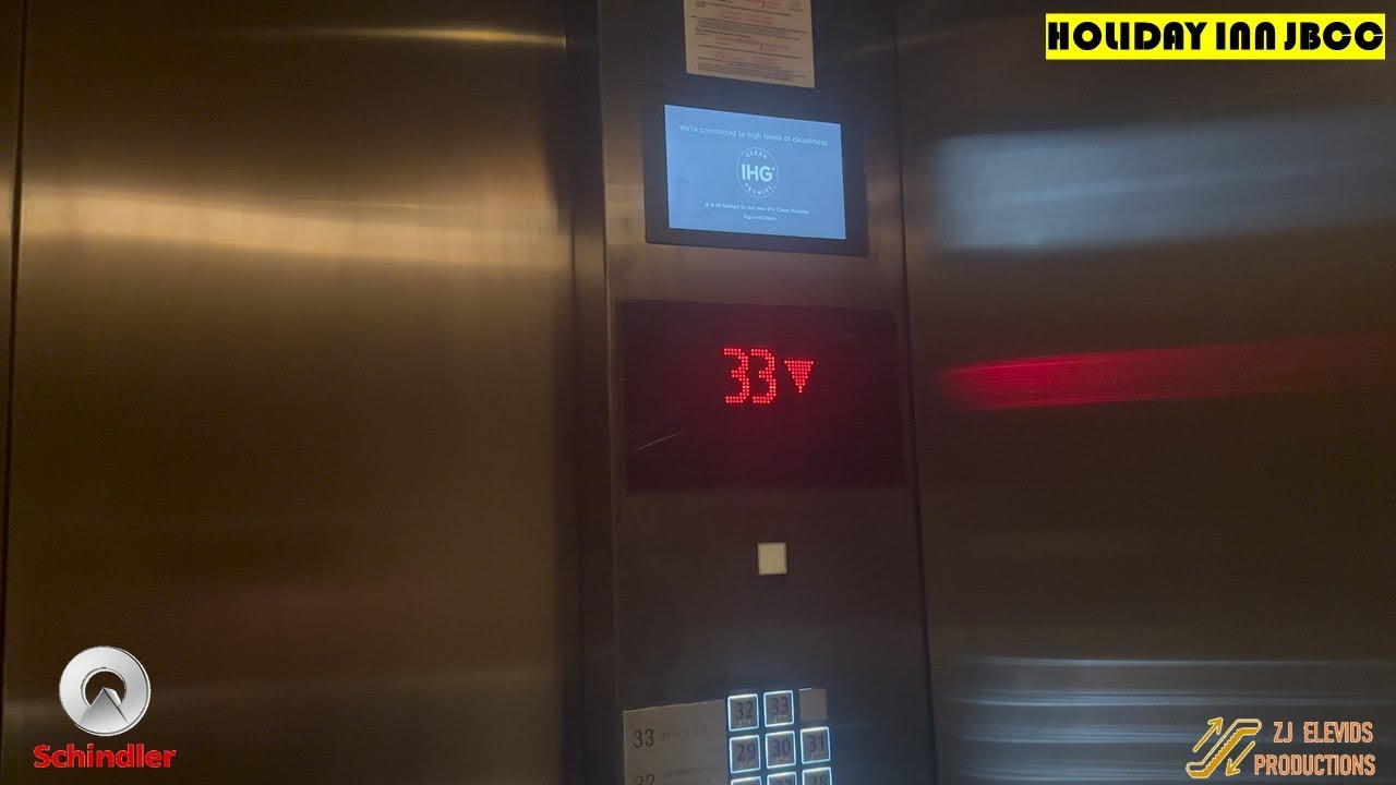 3 Schindler 7000 Elevators (1 OOS) at Holiday Inn JBCC, Johor Bahru, Johor, Malaysia. (Guestrooms)