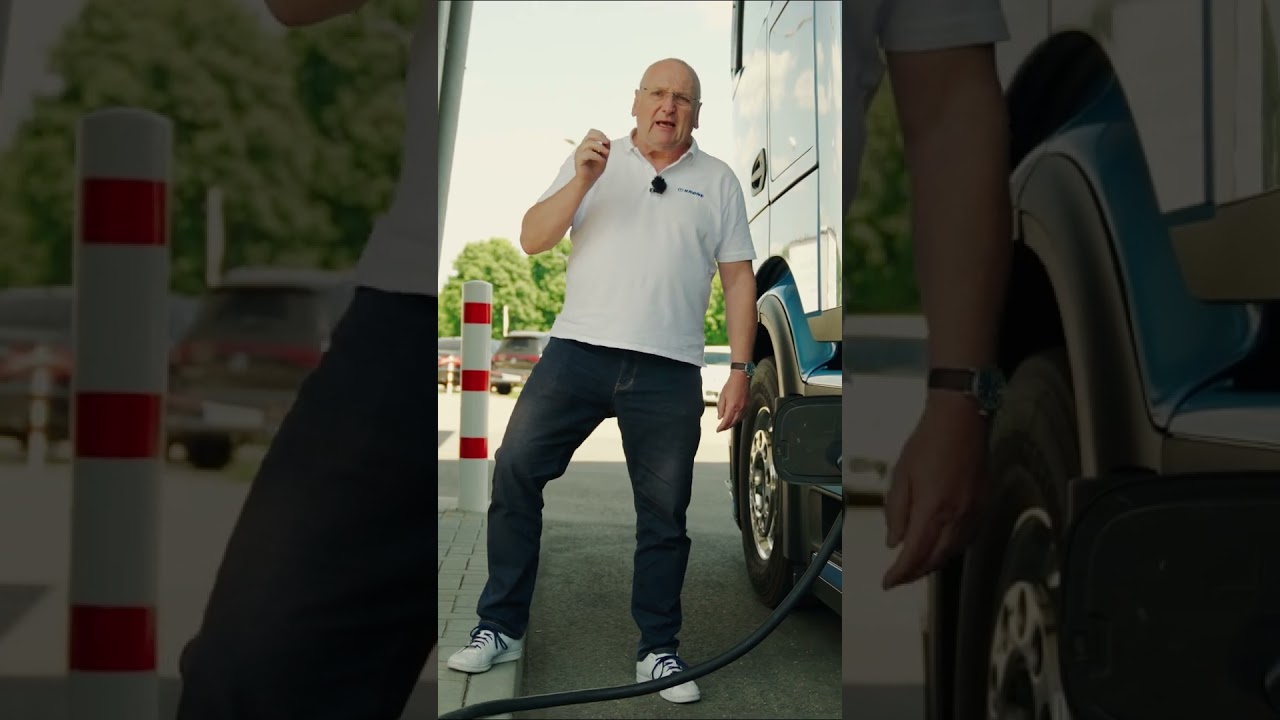Kilowatt statt Kraftstoff &ndash; So f&auml;hrt sich der eActros 600. #truckdriver #zugmaschine #eactros
