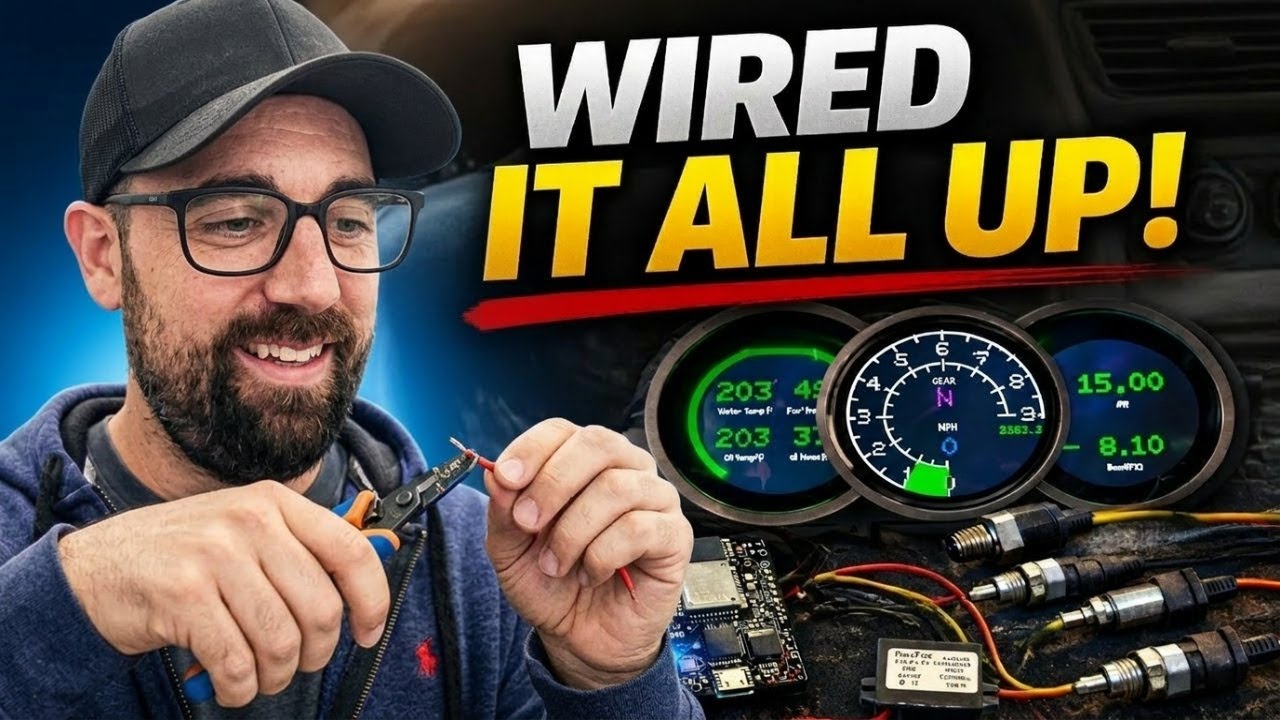 DIY ESP32 Round Digital Dash Part 4: Wiring and powering sensors/ESP32