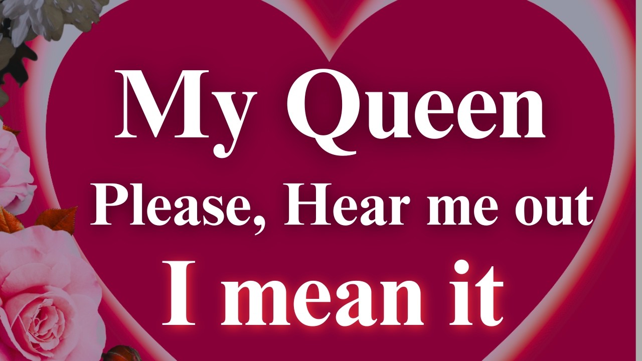 My Queen, Hear me out, I will Never break this promise♥️ I Love you♥️👑