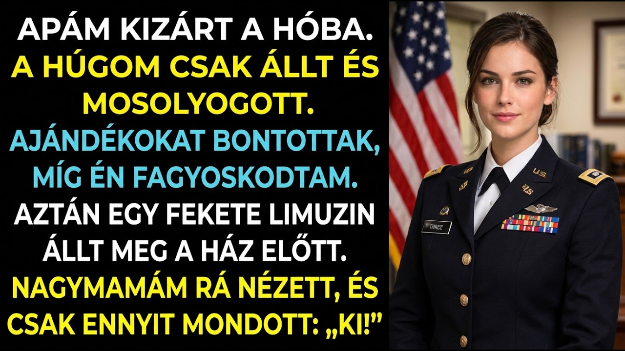 A húgom vigyorgott, amikor apám kidobott — aztán megérkezett nagyi limuzinja.