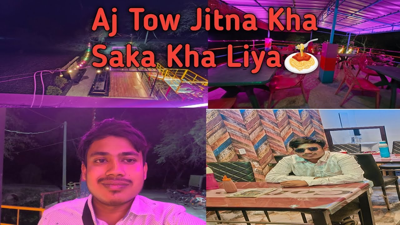 Aj Main Restaurant Main Jitna Kha Shaka Kha Liya🍝#blogger #trending #highlights #minivlog #farhankha