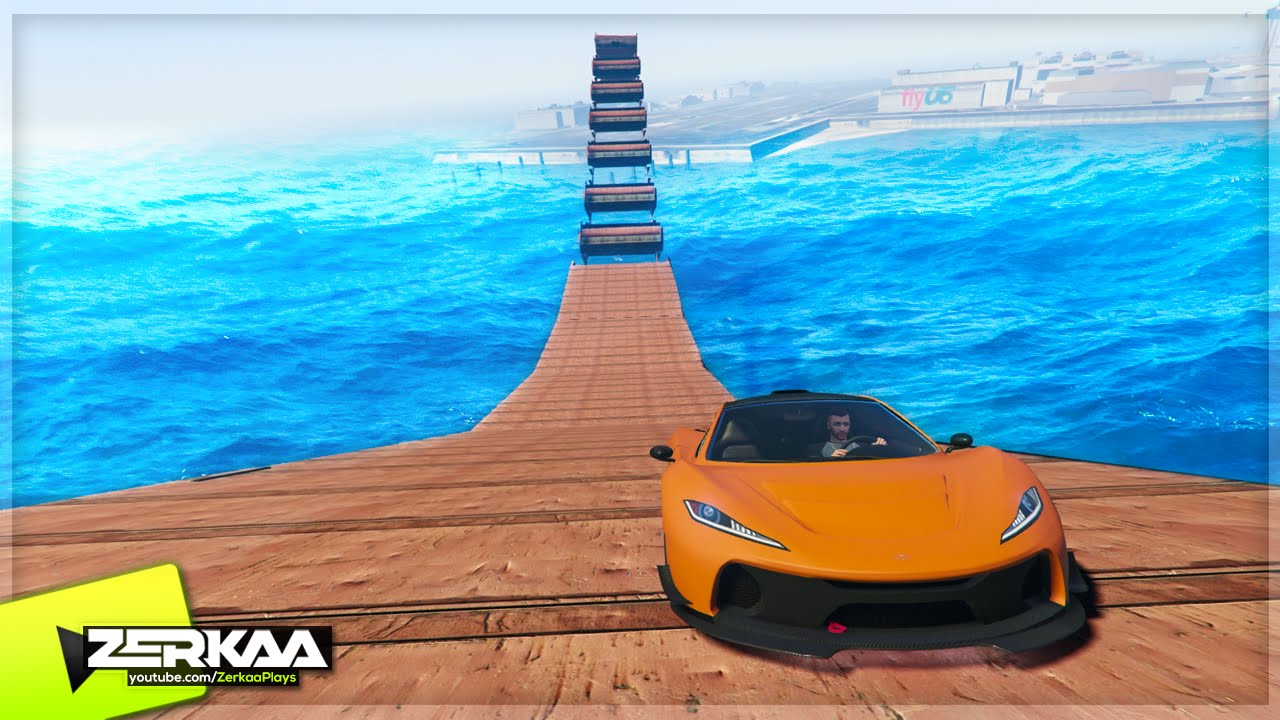 AWESOME RACE OVER WATER (GTA 5 Funny Moments)