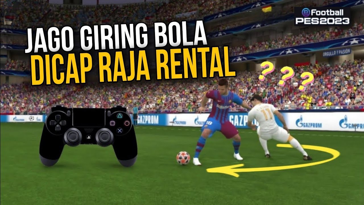 TRIK MENGGIRING BOLA DARI BELAKANG KE DEPAN LANGSUNG GOL | PES EFOOTBALL 2023