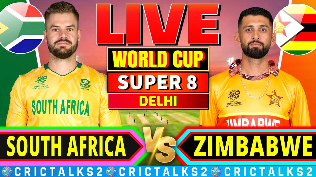 🔴 South Africa vs Zimbabwe, T20 World Cup 2026, Live Cricket, SA v ZIM Live Match Score, Commentary